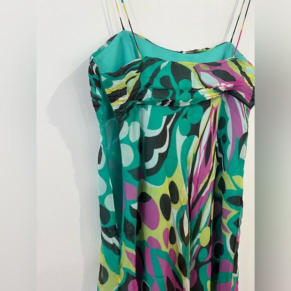 Milly of New York Vintage Y2k Babydoll Silk Dress 8 - Picture 10 of 11